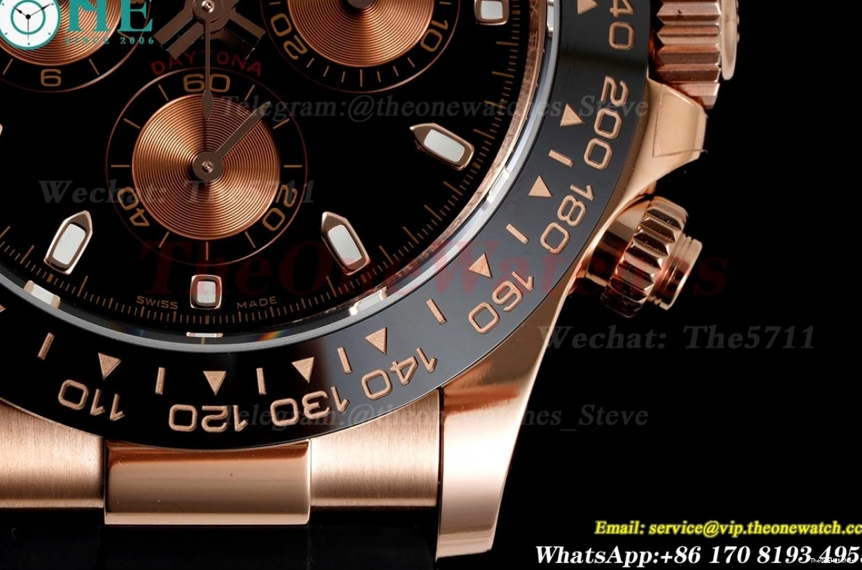 116515 RU RG Dial Black Daytona 904L SA4130 V2 BTF 0518